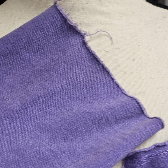 Vtg Y2K Savannah GA Cropped Sweatshirt Size Medium Purple Raw Hems Preppy Grunge - Picture 3 of 7